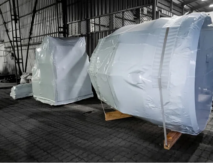 Heat shrink industrial packing