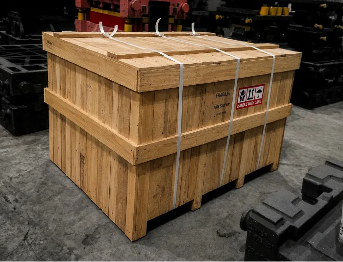 Seaworthy wooden cargo packing